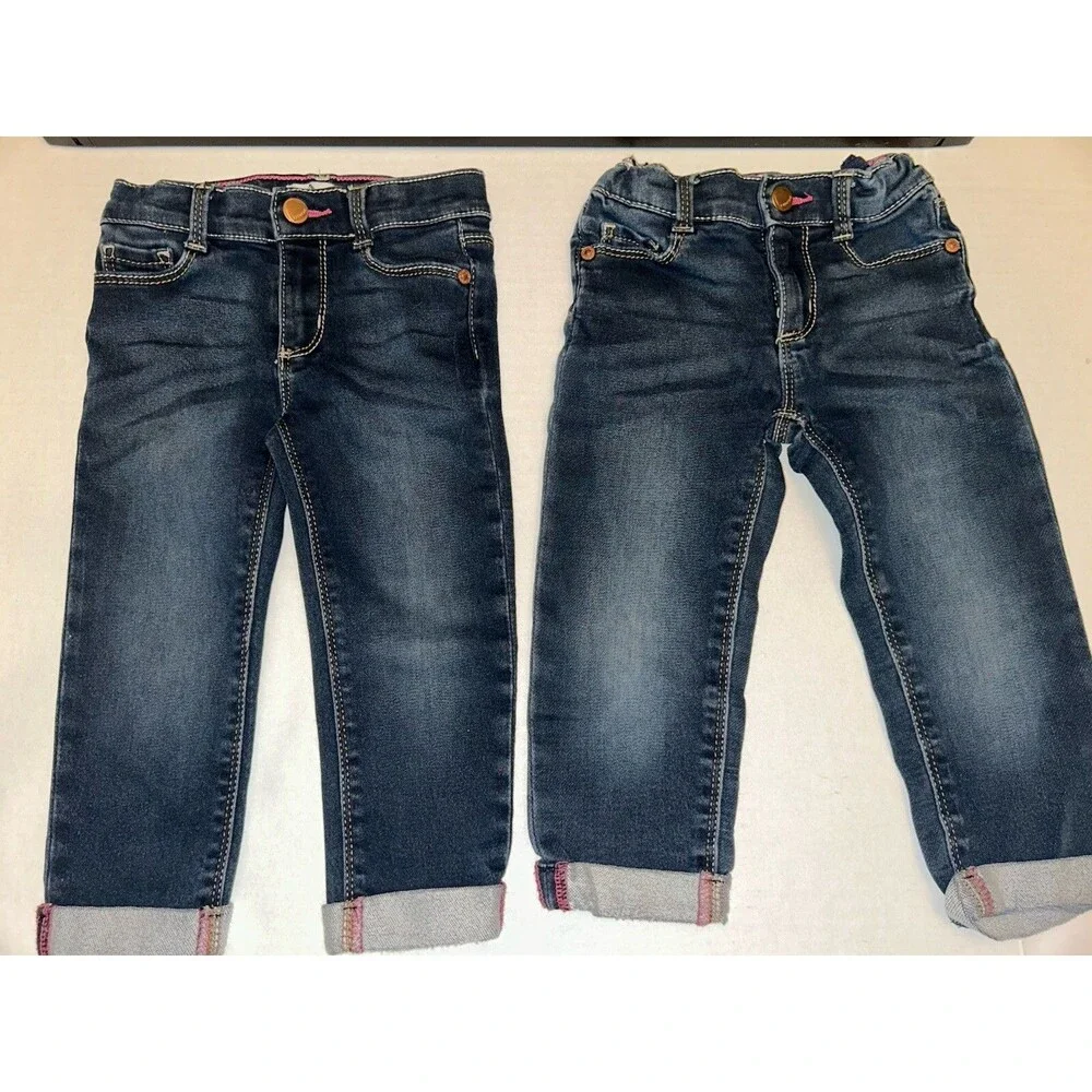 2 Pairs Of Girls Jordache Jeans Size 2T